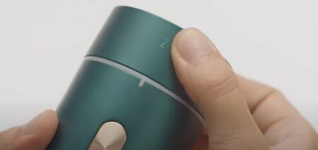 jovs脱毛器　ダイヤルを回して出力レベルを設定